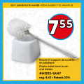 Image sur Brosse et support de cuvette en plastique